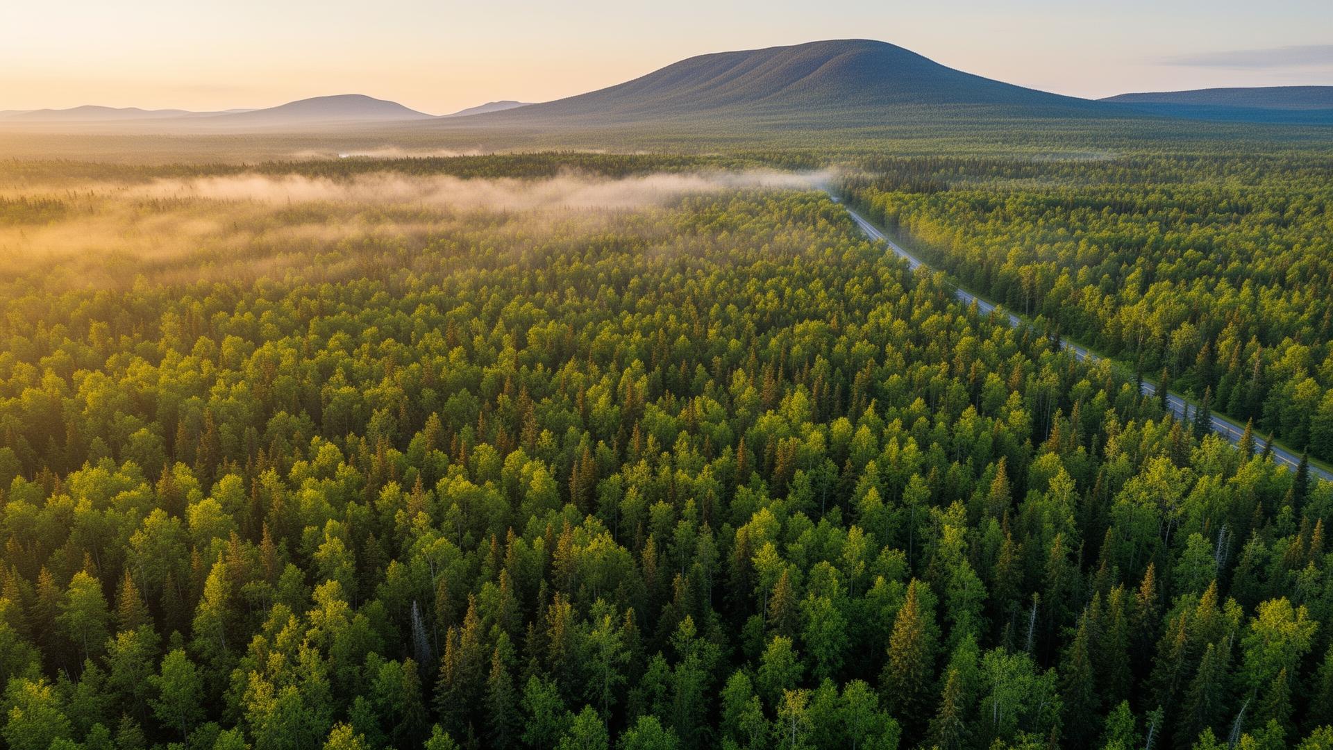 Forêt des Boisés de la Sucrerie vue d'en haut
